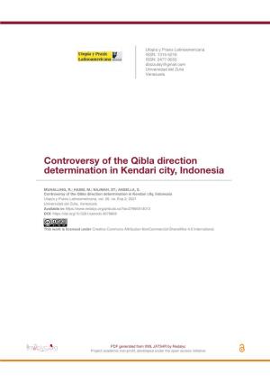 Controversy of the Qibla Direction Determination in Kendari City, Indonesia
