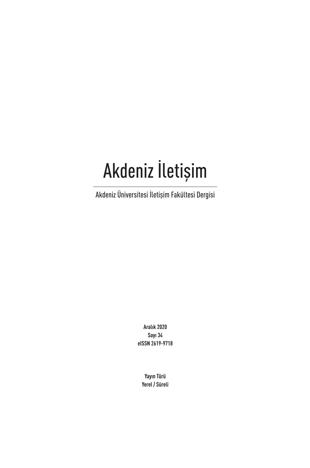 Akdeniz İletişim