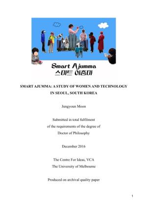 Smart Ajumma: a Study of Women and Technology in Seoul, South Korea