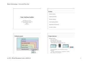 User Interface Toolkits Graphical Libraries