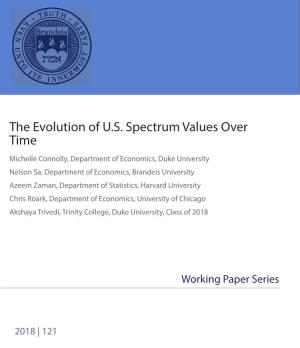 The Evolution of U.S. Spectrum Values Over Time