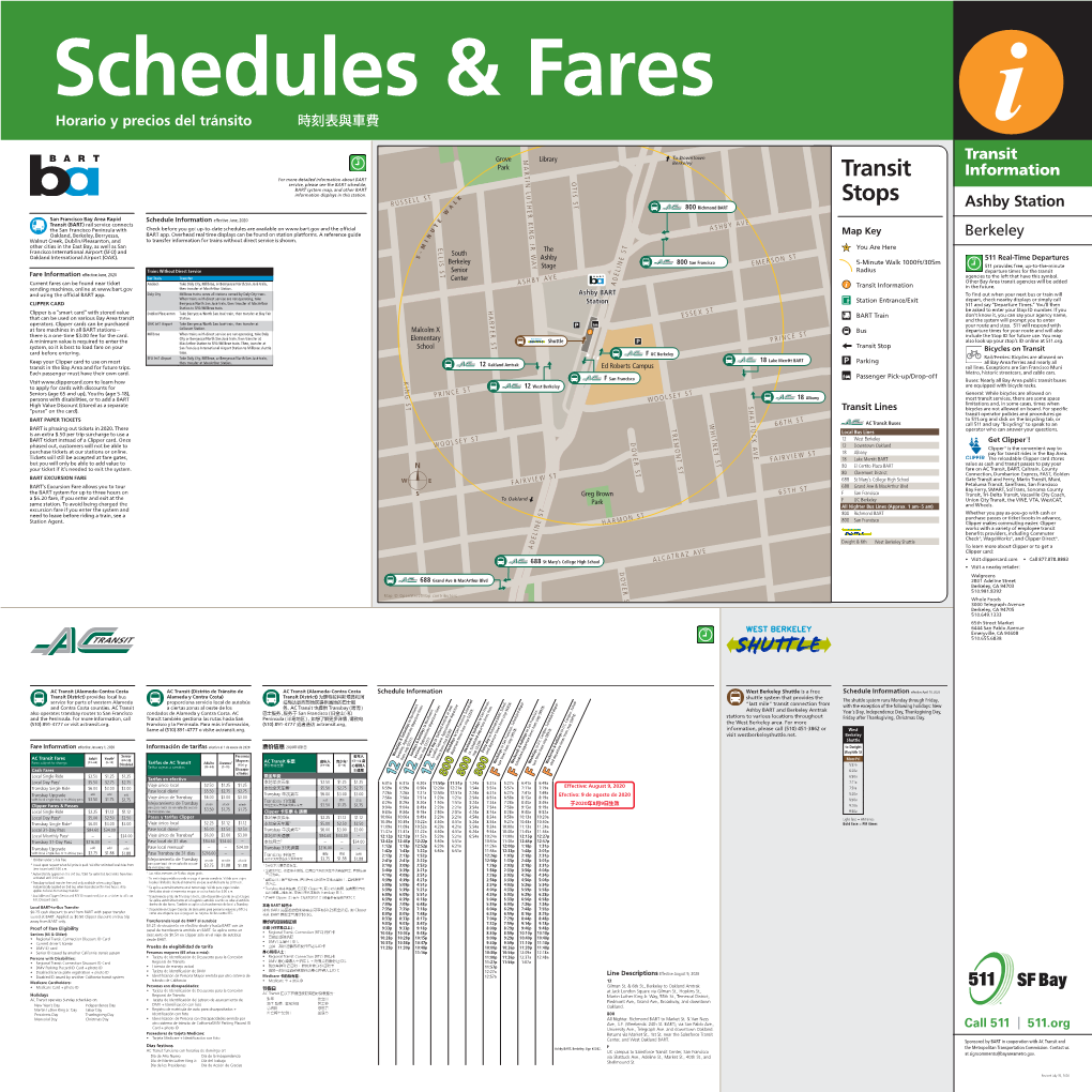 Transit Information Ashby Station Berkeley