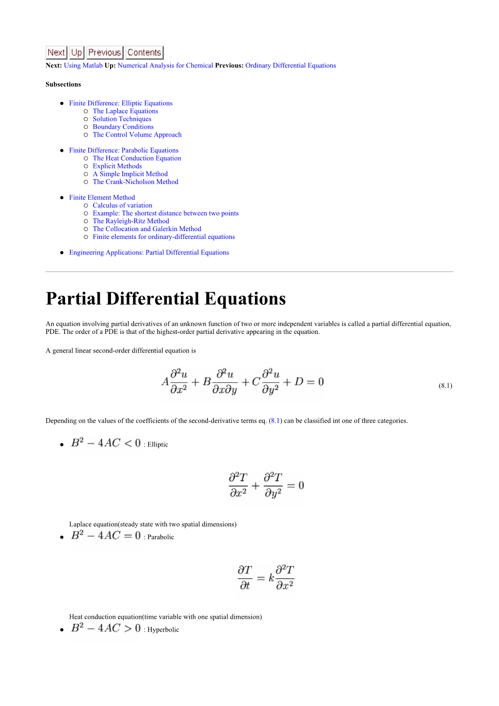 Partial Differential Equations