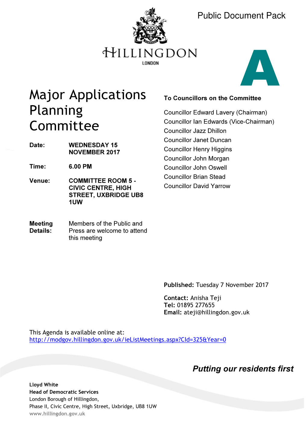 Major Applications Planning Committee 73 - 118