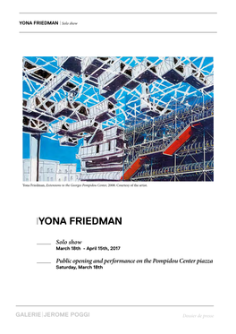 YONA FRIEDMAN | Solo Show