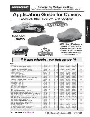 Covercraft Car Cover Application Guide