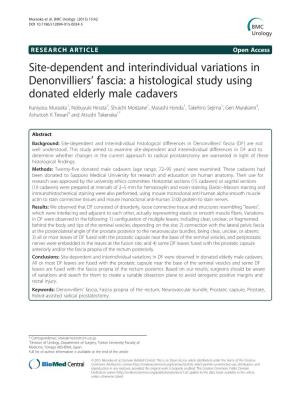 Site-Dependent and Interindividual Variations In