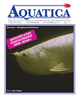 AQUATICAWINS 1St PLACE in FAAS 2012 PUBLICATION