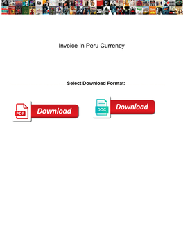 Invoice in Peru Currency