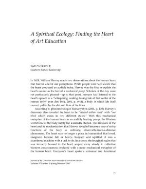 A Spiritual Ecology: Finding the Heart of Art Education