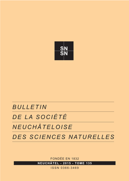 Des Sciences Naturelles De La Société Bulletin