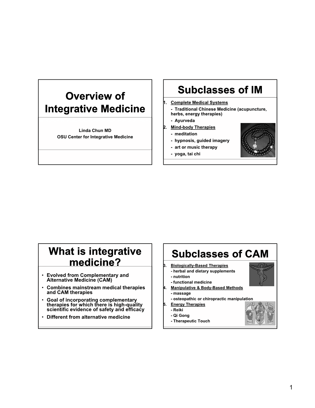 What Is Integrative Medicine? Su