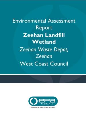West Coast Council, Zeehan Landfill Wetlands, Extension