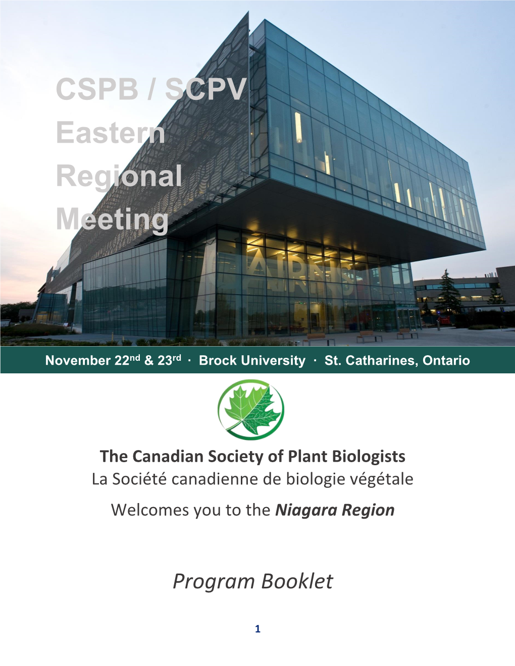 CSPB / SCPV Eastern Regional Meeting