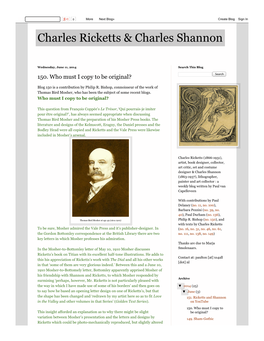 Charles Ricketts & Charles Shannon