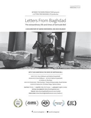 LETTERS from BAGHDAD, LTD Production Letters from Baghdad the Extraordinary Life and Times of Gertrude Bell