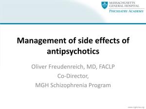 Management of Side Effects of Antipsychotics