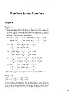 Solutions to the Exercises