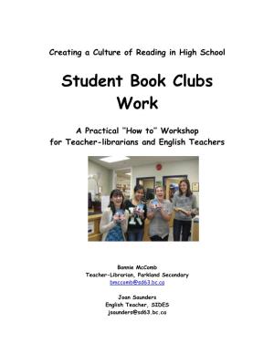 Student Book Clubs Work