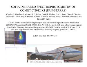 SOFIA INFRARED SPECTROPHOTOMETRY of COMET C/2012 K1 (PAN-STARRS) Charles E