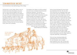 THORNTON RUST an Introduction to the Built Heritage of the Village