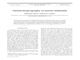 Global Biogeography of Marine Tintinnids