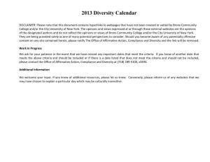 2013 Diversity Calendar