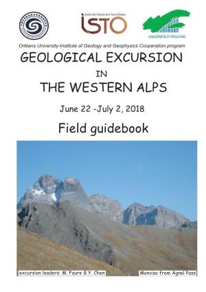 GEOLOGICAL EXCURSION the WESTERN ALPS Field Guidebook