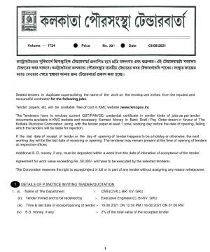 1 DETAILS of P.I/NOTICE INVITING TENDER/QUOTATION 1 Sealed