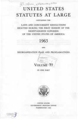 " United States Statutes at Large 1963