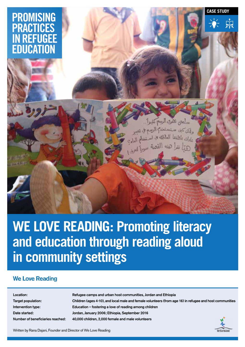 WE LOVE READING: Promoting Literacy and Education Through Reading Aloud in Community Settings