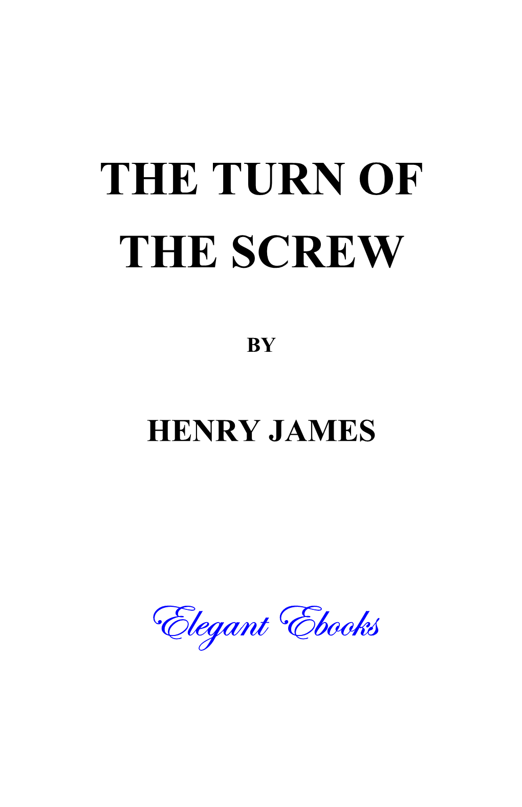 The Turn of the Screw