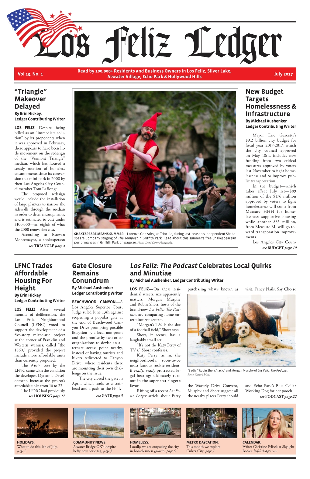 Los Feliz Ledger Read by 100,000+ Residents and Business Owners in Los Feliz, Silver Lake, Vol 13