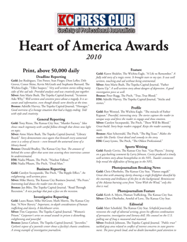 Heart of America Awards 2010