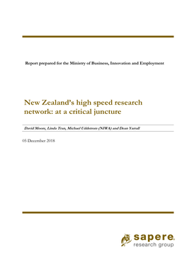 New Zealand's High Speed Research Network
