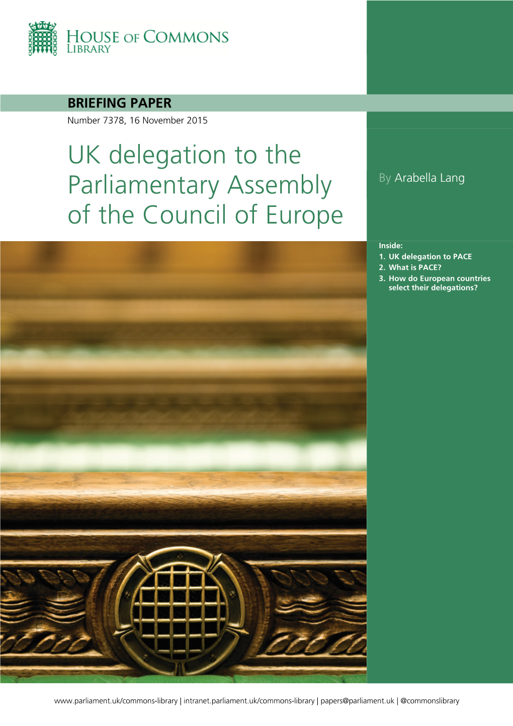 UK Delegation to the Parliamentary Assembly of the Council of Europe