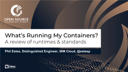 What's Running My Containers?