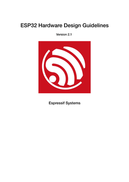 ESP32 Hardware Design Guidelines