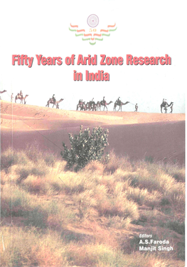 Fifty Years of Arid Zone Research in India