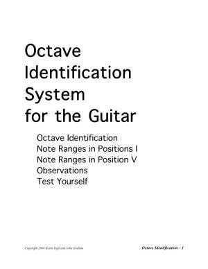Octave Identification System for the Guitar