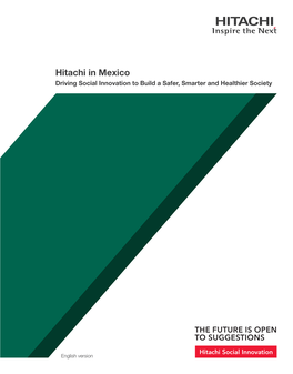 Hitachi in Mexico Driving Social Innovation to Build a Safer, Smarter and Healthier Society