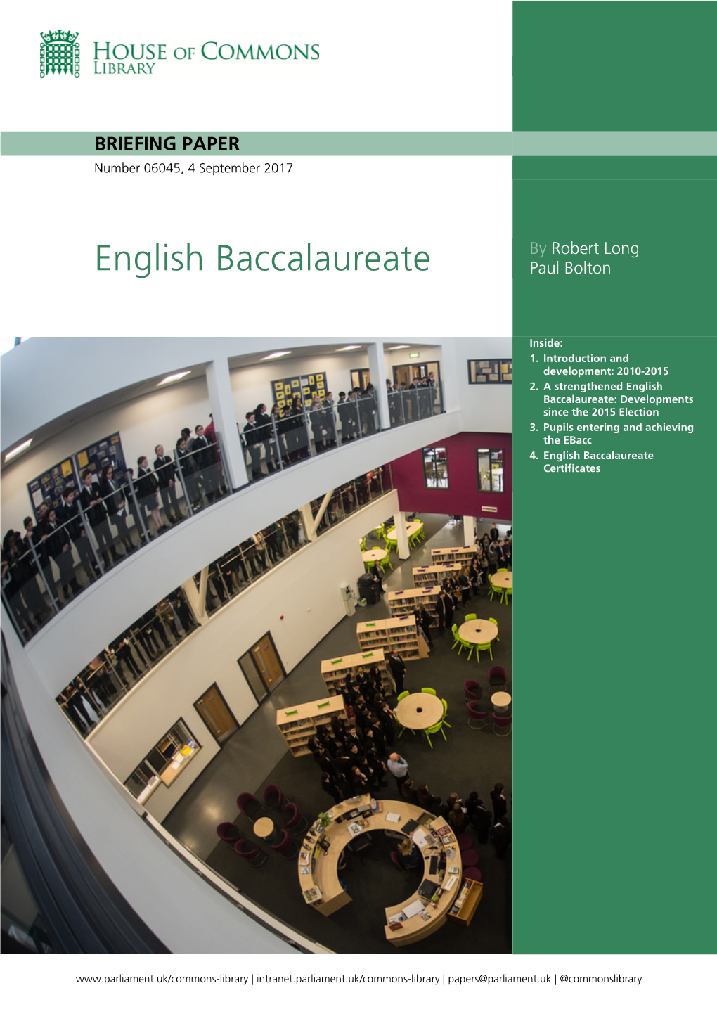 English Baccalaureate Paul Bolton