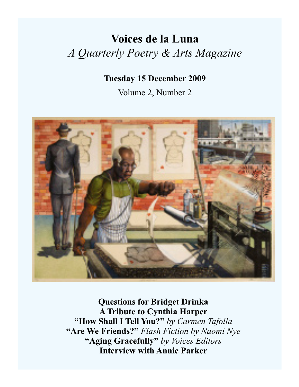 Voices De La Luna a Quarterly Poetry & Arts Magazine