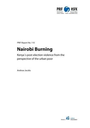Nairobi Burning Kenya´S Post-Election Violence from the Perspective of the Urban Poor