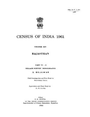 Village Survey Monographs, 3 Bujawar, Part VI-C, Vol-XIV