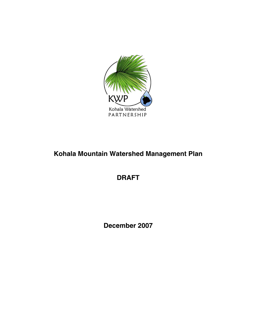 Watershed Management Plan