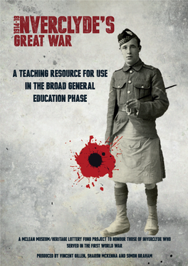 Inverclyde's Great War Teaching Resource Pack