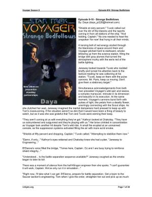 Voyager Season 9 Episode #10: Strange Bedfellows Vv8,Jetc.Org