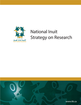 National Inuit Strategy on Research