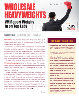 VM Report Weighs in on Top Labs